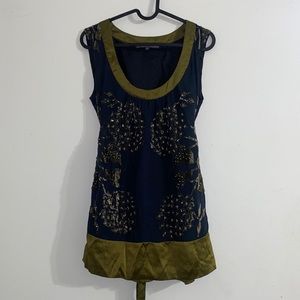 Hale Bob Sequin Embroidered Blouse